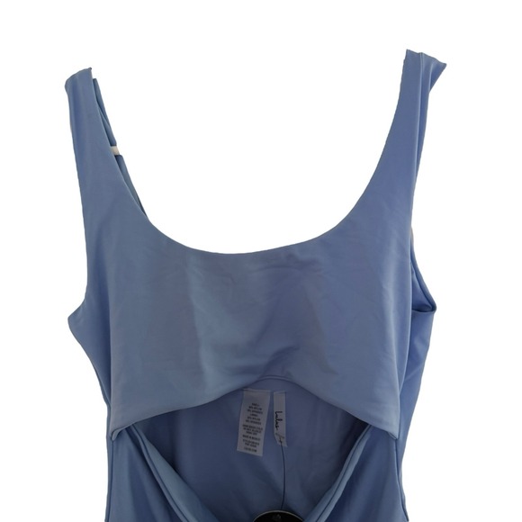 Lulus Medium Bolt Cut-Out Medium Blue Women's One-Piece Swimsuit Swimwear NWT - Picture 2 of 6